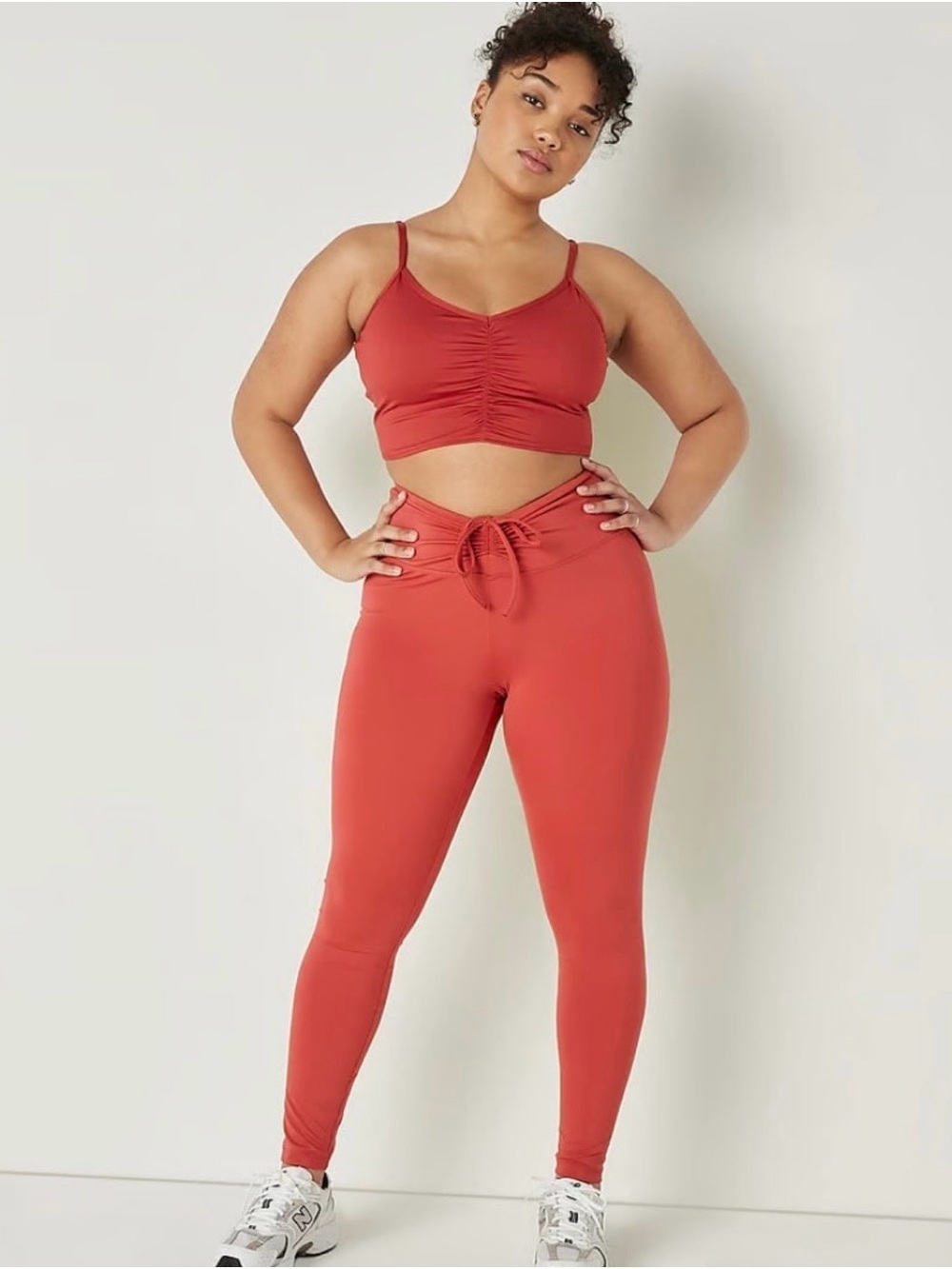 Victoria Secret PINK High Waisted Adjustable Ruched Front Leggings